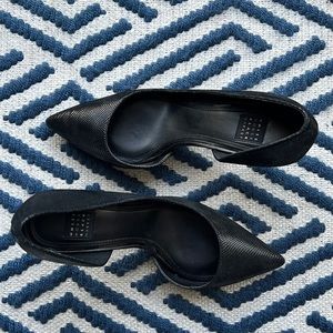 Black ‘snakeskin’ heels.